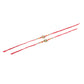 NVR Men Set of 2 Floral Design Red Artificial Stones & Beads Thread Rakhi Combo | Swadesiicart