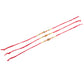 NVR Men Set of 3 Red & Gold Floral Design Artificial Stones and Beads Thread Rakhi Combo | Swadesiicart