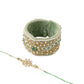 NVR Set of 2 Green Artificial Stones Bhaiya Bhabhi Rakhi Set, Combo for Rakshabandhan | Swadesiicart