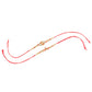 NVR Men Set of 2 Red & Gold Floral Design Artificial Beads Thread Rakhi Combo | Swadesiicart