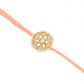 NVR Set of 2 Peach Color Artificial Stones & Pearls Bhaiya Bhabhi Rakhi With Roli Chawal Chandan & Mishri | Swadesiicart