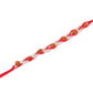NVR Men Set of 2 Red Artificial Stones & Rudraksh Thread Rakhi, Combo for Rakshabandhan | Swadesiicart