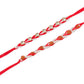 NVR Men Set of 2 Red Artificial Stones & Rudraksh Thread Rakhi with Roli Chawal Chandan & Mishri - Swadesiicart