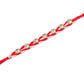 NVR Men Set of 2 Red Artificial Stones & Rudraksh Thread Rakhi with Roli Chawal Chandan & Mishri - Swadesiicart