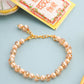 NVR Women Gold Toned Artificial Beads Wraparound Rakhi with Roli Chawal Chandan & Mishri - Swadesiicart
