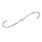 NVR Men Blue Artificial Stones & Beads Floral Design Thread Rakhi with Roli Chawal Chandan & Mishri - Swadesiicart