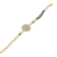NVR Women Green Artificial Stones & Beads Floral Wraparound Rakhi, Combo for Rakshabandhan | Swadesiicart