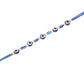 NVR Men's Blue Evil Eye Thread Rakhi with Roli Chawal Chandan & Mishri - Swadesiicart