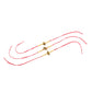 NVR Men Set of 3 Gold Toned Designer Ganesh Ji Thread Rakhi with Roli Chawal Chandan & Mishri - Swadesiicart