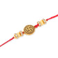 NVR Men Set of 4 Gold Toned Artificial Stones Swastik Design Thread Rakhi Combo - Swadesiicart