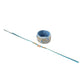 NVR Set of 2 Blue Artificial Stones & Beads Floral Bhaiya Bhabhi Rakhi with Roli Chawal Chandan & Mishri | Swadesiicart