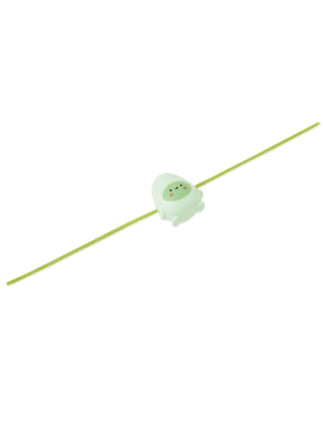 NVR Kids Handmade Green Thread Rakhi with Roli Chawal Chandan & Mishri | Swadesiicart