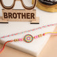 NVR Men Set of 2 Multicolor Artificial Stones & Beads Thread Rakhi Combo | Swadesiicart