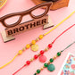 NVR Men Set of 3 Multicolor Artificial Beads Thread Rakhi, Combo for Rakshabandhan | Swadesiicart