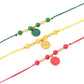 NVR Men Set of 3 Multicolor Artificial Beads Thread Rakhi, Combo for Rakshabandhan | Swadesiicart