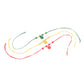 NVR Men Set of 3 Multicolor Artificial Beads Thread Rakhi with Roli Chawal Chandan & Mishri | Swadesiicart