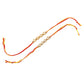 NVR Men's Set of 2 Multicolor Kundan Studded Thread Rakhi, Combo for Rakshabandhan | Swadesiicart