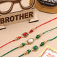 NVR Men Set of 3 Multicolor Artificial Beads & Pearls Thread Rakhi Combo | Swadesiicart
