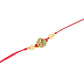 NVR Men Set of 3 Gold Toned Thread Rakhi with Roli Chawal Chandan & Mishri - Swadesiicart
