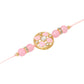 NVR Men Set of 2 Artificial Stones & Beads Floral Design Thread Rakhi Combo | Swadesiicart