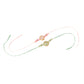 NVR Men Set of 2 Artificial Stones & Beads Floral Design Thread Rakhi Combo | Swadesiicart