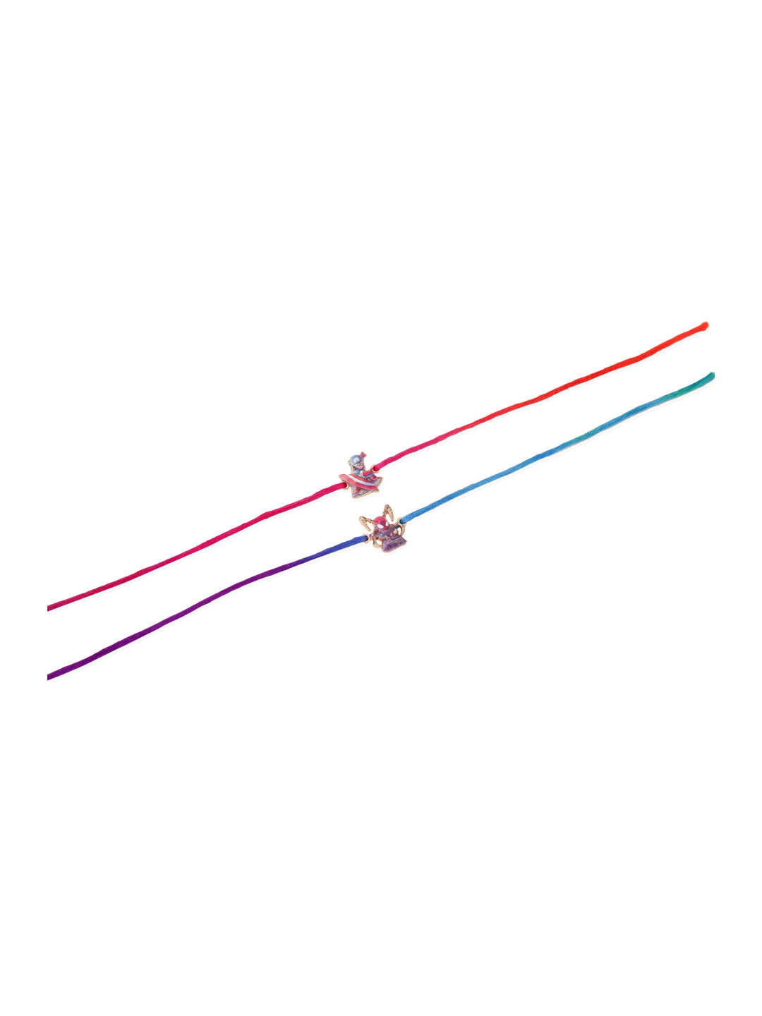 NVR Kids Set of 2 Cartoon Character Purple & Red Thread Rakhi, Combo for Rakshabandhan | Swadesiicart