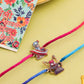 NVR Kids Set of 2 Cartoon Character Purple & Red Thread Rakhi with Roli Chawal Chandan & Mishri | Swadesiicart