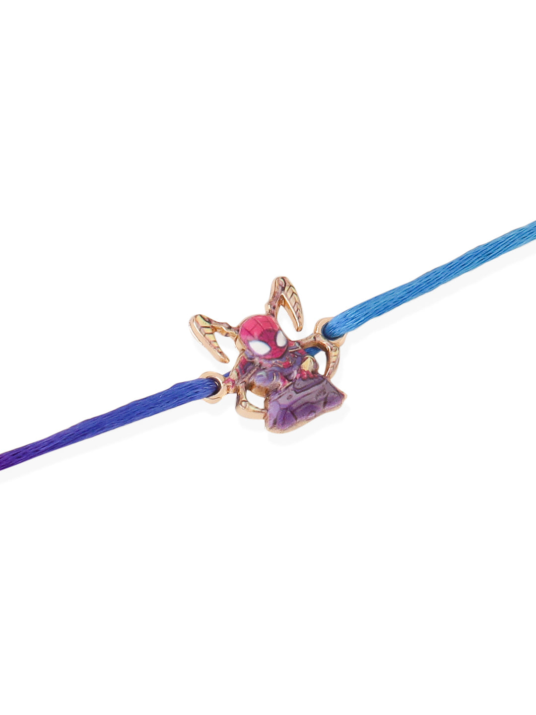NVR Kids Set of 2 Cartoon Character Purple & Red Thread Rakhi with Roli Chawal Chandan & Mishri | Swadesiicart