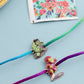 NVR Kids Set of 2 Cartoon Design Multicolor Thread Rakhi with Roli Chawal Chandan & Mishri | Swadesiicart