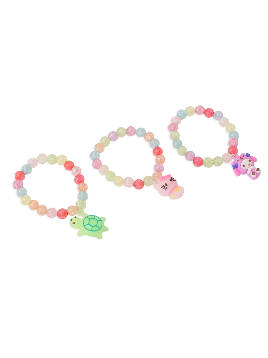 NVR Kids Set of 3 Cartoon Design Artificial Beads Thread Rakhi, Combo for Rakshabandhan - Swadesiicart
