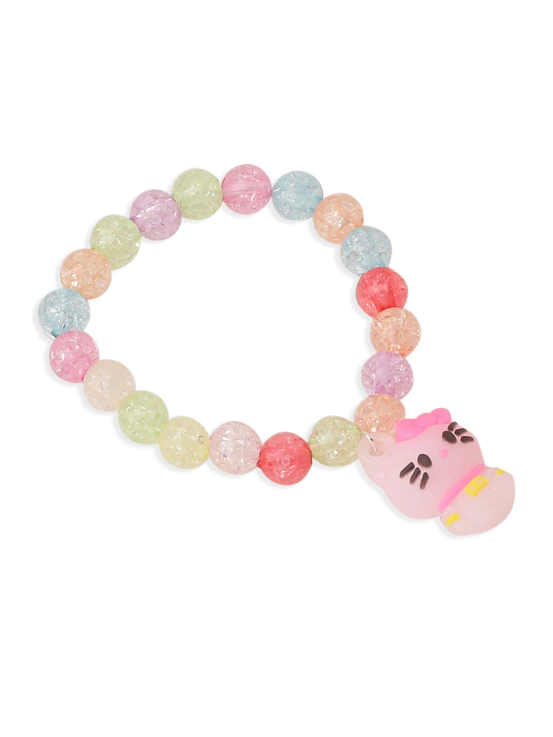 NVR Kids Set of 3 Cartoon Design Artificial Beads Thread Rakhi with Roli Chawal Chandan & Mishri - Swadesiicart