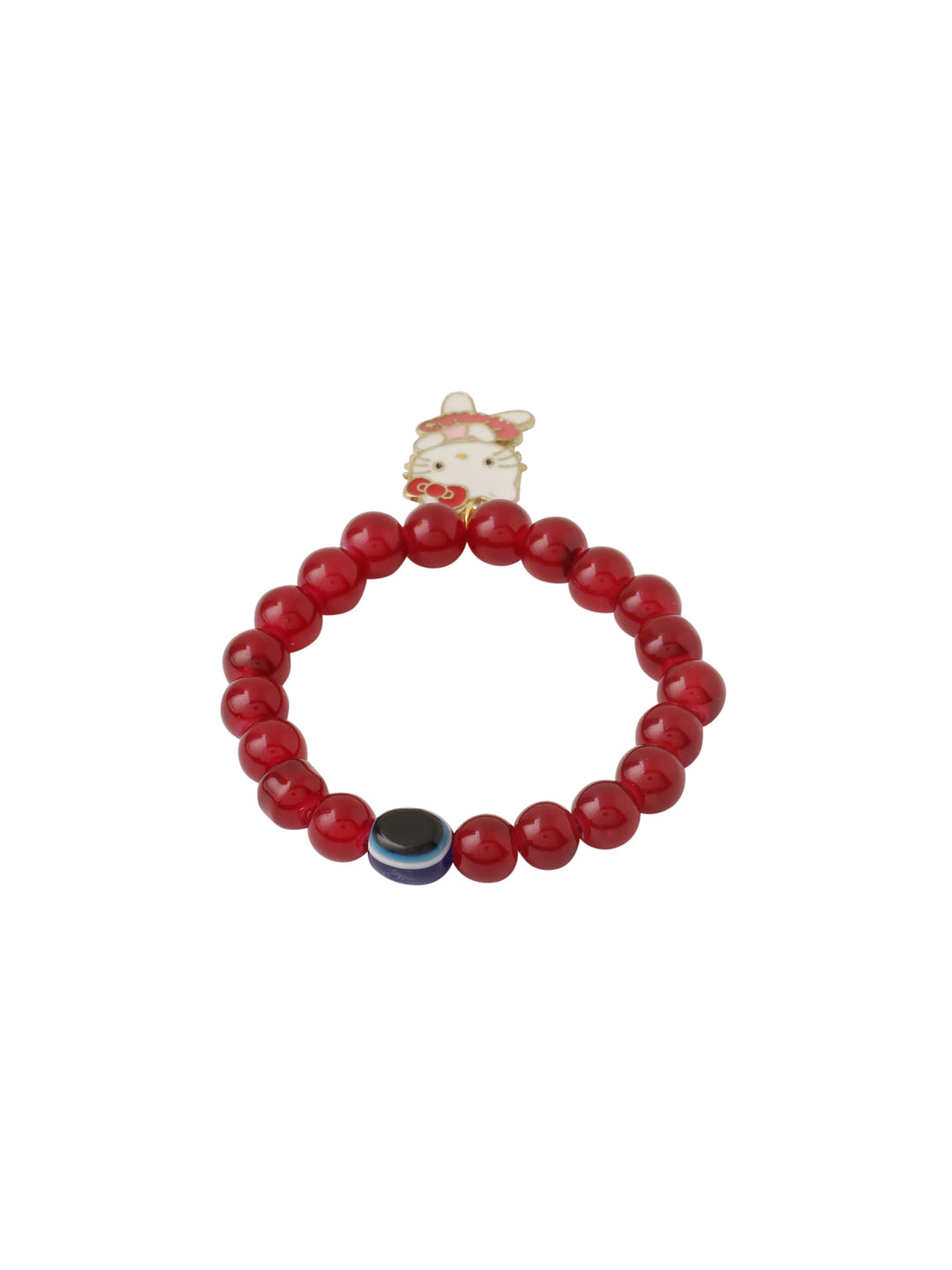 NVR Kids Cartoon Design Maroon Artificial Beads Thread Rakhi with Roli Chawal Chandan & Mishri | Swadesiicart
