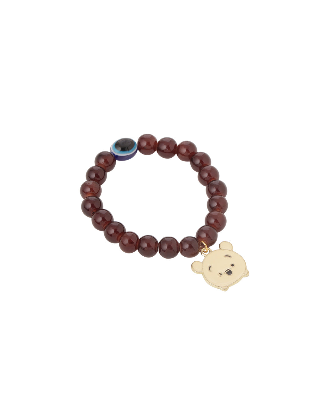 NVR Kids Cartoon Design Brown Artificial Beads Thread Rakhi with Roli Chawal Chandan & Mishri | Swadesiicart