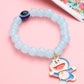 NVR Kids Cartoon Design Sky BLue Artificial Beads Thread Rakhi with Roli Chawal Chandan & Mishri | Swadesiicart