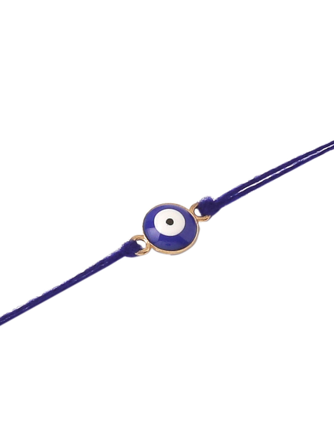 NVR Set of 3 Multicolor Evil Eye Men's Thread Rakhi with Roli Chawal Chandan & Mishri | Swadesiicart