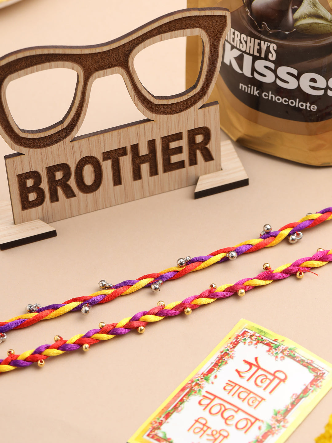 NVR Men Multicolor Artificial Beads Thread Rakhi, Combo for Rakshabandhan - Swadesiicart