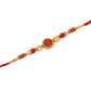 NVR Men's Set of 2 Red Religious Thread Rakhi, Combo for Rakshabandhan - Swadesiicart