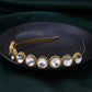 NVR Women Kundan Studded Hair Band - Swadesiicart