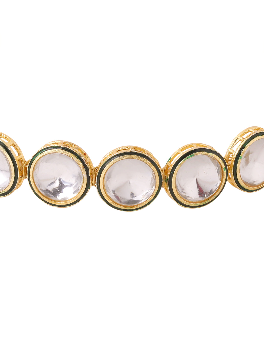 NVR Women Kundan Studded Hair Band - Swadesiicart