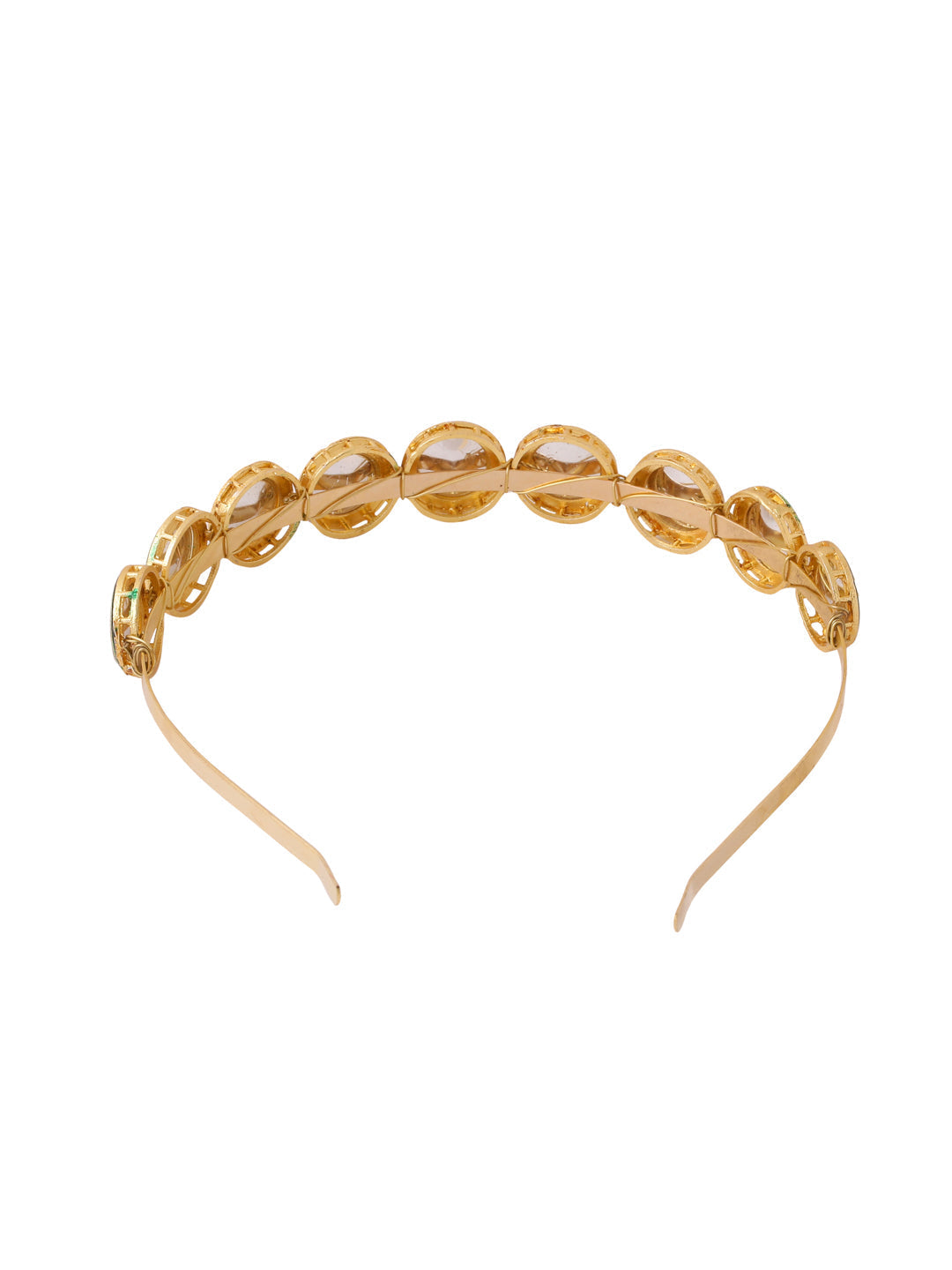 NVR Women Kundan Studded Hair Band - Swadesiicart
