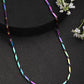 NVR Men Multicolor Rhodium-Plated Stainless Steel Chain - Swadesiicart