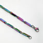 NVR Men Multicolor Rhodium-Plated Stainless Steel Chain - Swadesiicart