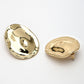 NVR Women's Gold-Polished Oval Shape Studs Earring - Swadesiicart