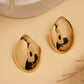 NVR Women's Gold-Polished Contemporary Drop Earrings - Swadesiicart