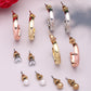 NVR Women's Set of 6 Rhodium-Plated Contemporary Half Hoop Earrings - Swadesiicart