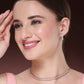 NVR Women's Rose Gold-Polished CZ-Studded Jewellery Set - Swadesiicart