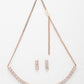 NVR Women's Rose Gold-Polished CZ-Studded Jewellery Set - Swadesiicart