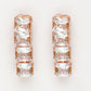 NVR Women's Rose Gold-Polished CZ-Studded Jewellery Set - Swadesiicart