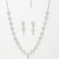 NVR Women's Silver-Plated CZ-Studded Brass Handcrafted Jewellery Set - Swadesiicart