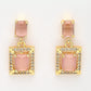 NVR Women Gold-Polished Pink American Diamond-Studded Pendant Set with Ring - Swadesiicart